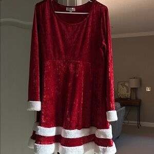 Red Velvet Mrs. Clause costume/outfit